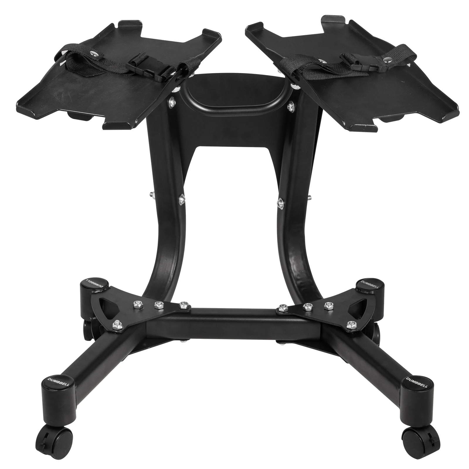 

Adjustable Dumbbell Stand w/Built-in Towel Rack fits 552 Dumbbells Home Fitness