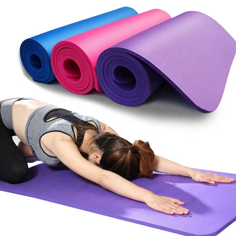 

Custom cheap non slip women home gym 10mm nbr yoga mat, Customized