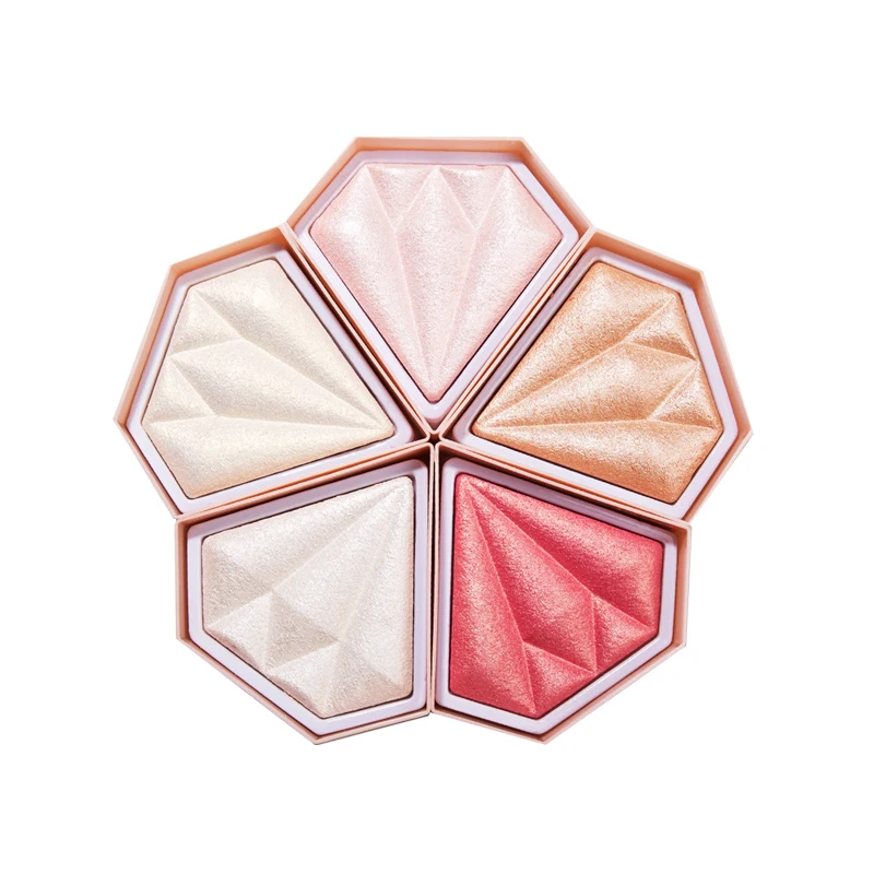 

OEM/ODM Diamond Pressed Highlighter Luminous Highlighter Palette Daily Face Makeup High Quality Brillant Diamond Highlighter