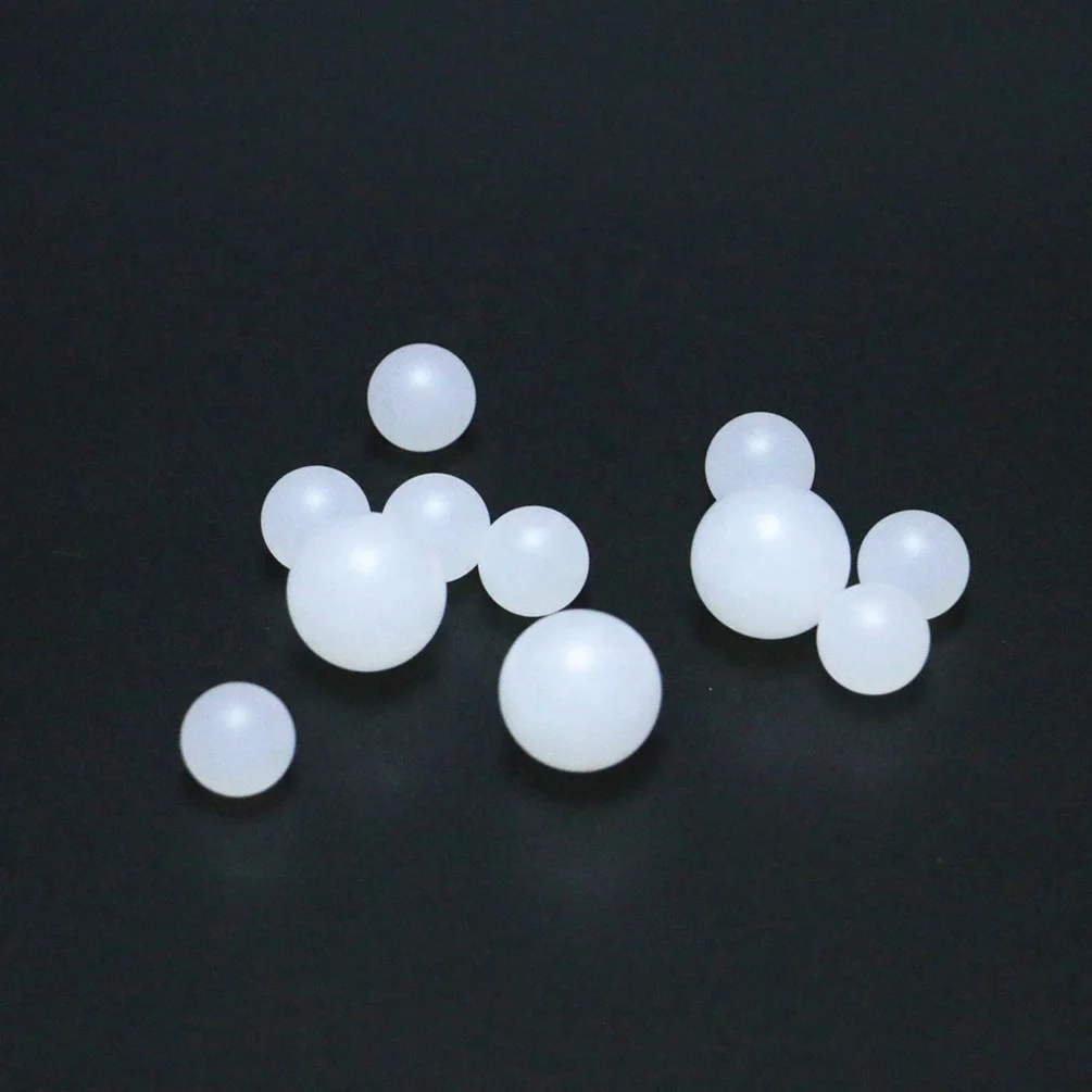 

Free shipping polished 7mm Solid polypropylene plastic balls, Semi-transparent