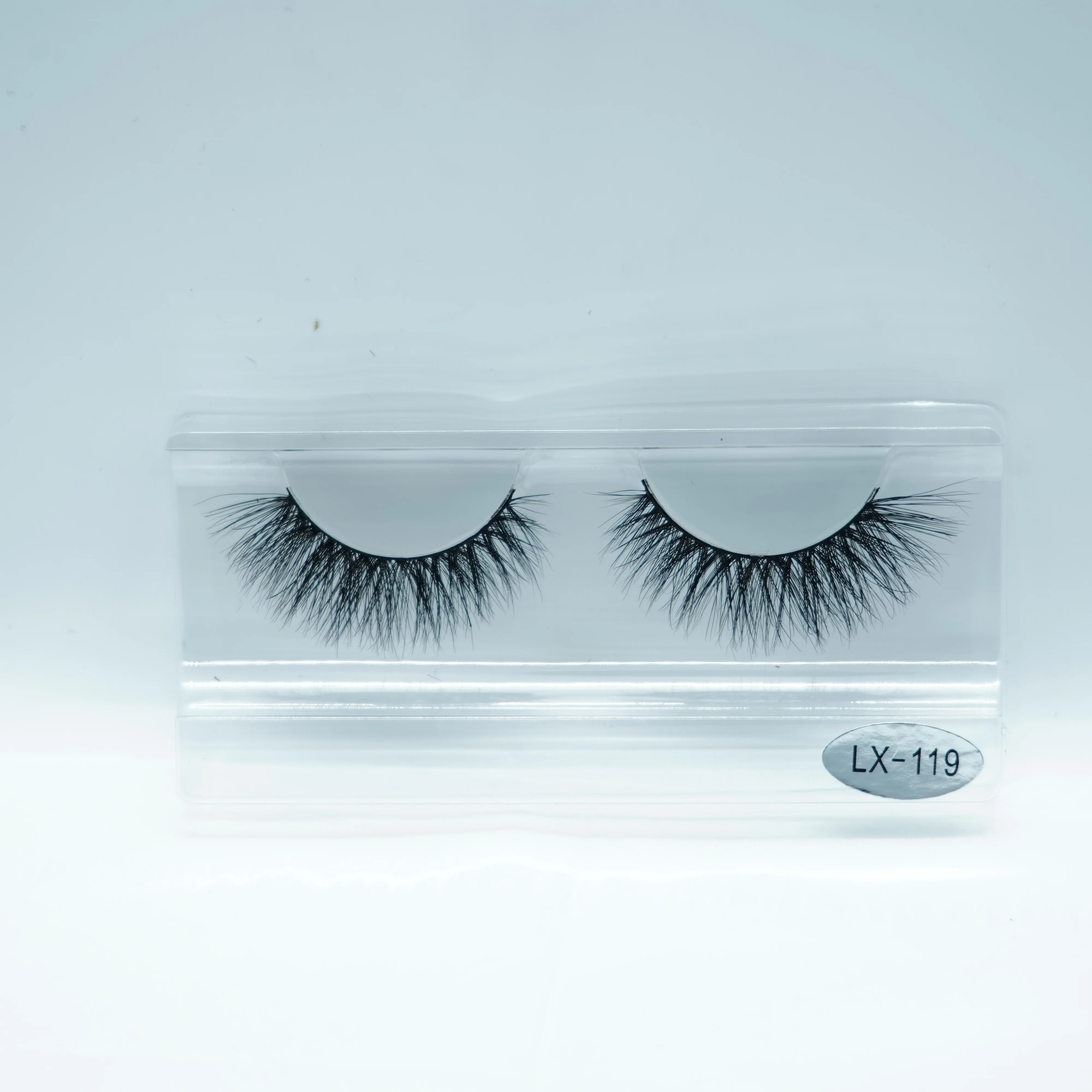 

2021 fashion design black 3d  mink false eye lashes with custom lashbox packaging