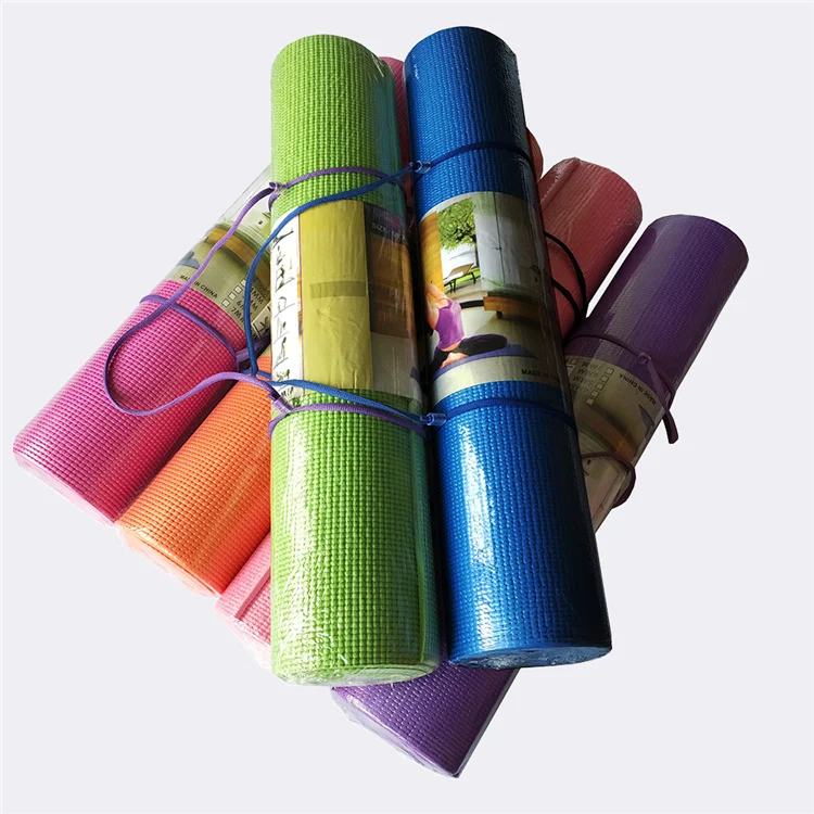 

2021 trending product yiwu kangsong 173 x 61cm comfortable lightweight soft 6mm custom pvc yoga mat, As picture