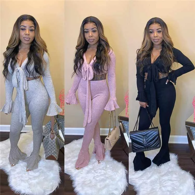 

Two piece set women's clothing causal sexy chest wrap for wholesales