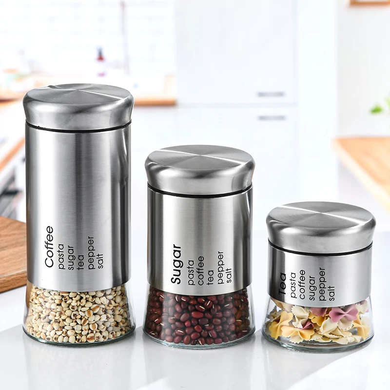 

Wholesale 350/550/800ml glass bottle Glass jars storage Tank