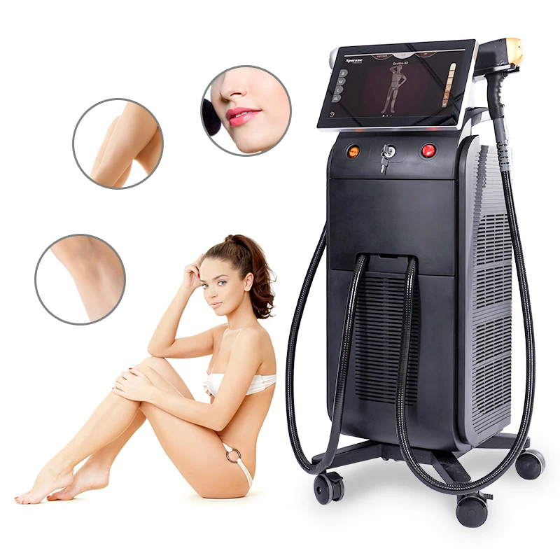 

Laser Soprano Ice Platinum Diode Laser 755 808 1064 Epilator Cire Epilation Electrolysis Sensa light Hair Removal Machine