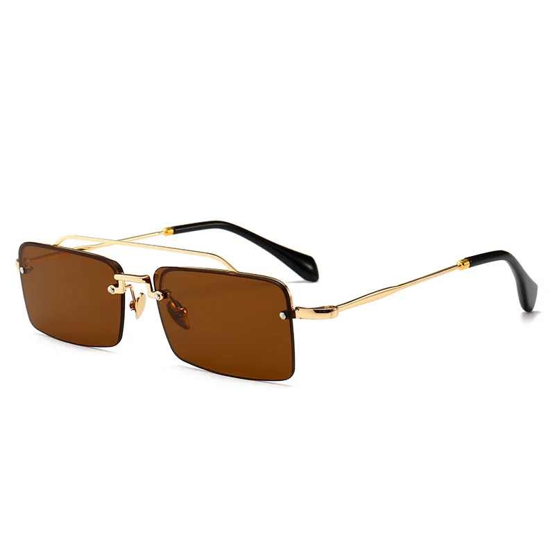 

Mens trend eye wear vintage narrow small frame rectangle brown sunglasses new wayfearer sun glasses, Choice