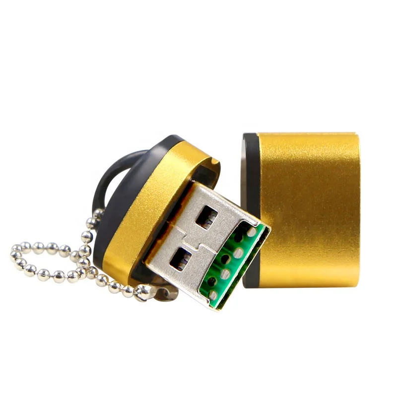 

USB Micro SD/TF Card Reader USB 2.0 Memory Card Reader High Speed USB Adapter For Laptop Accessorie, Gold, black, red, blue, purple, green