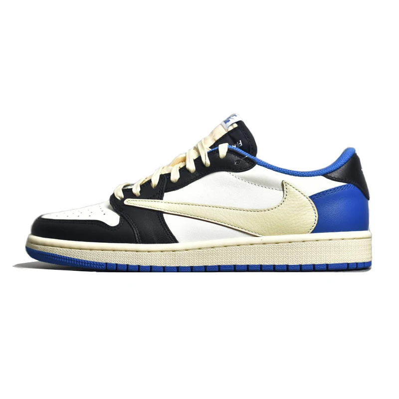 

Travis Scotts x Fragment Air Retro Jordan 1 Low Original Men Shoes Breathable Women Basketball Shoes Outdoor Sports Sneakers