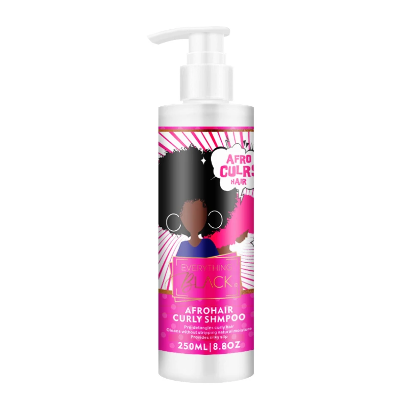 

EVERYTHINGBLACK Brand natural 4b 4c 3c afro moisturizing smoothing sultfate hair care coconut shampoo