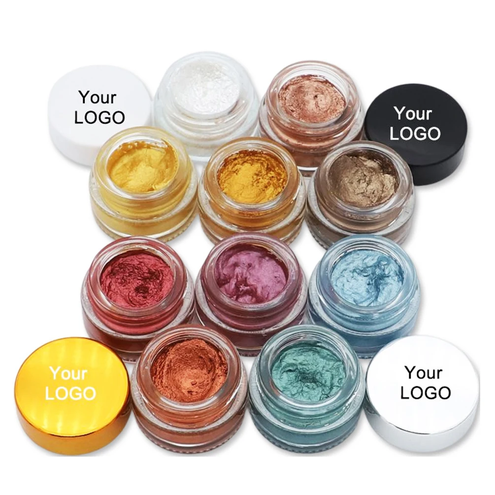 

Private Label Eyeshadow Cream Custom Bulk Logo Easy To Smudge Shiny Shimmering Pigment Primer Waterproof Makeup Free Shipping