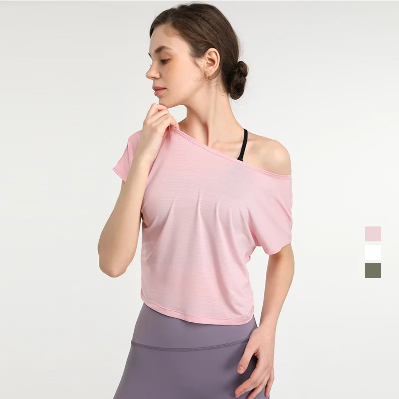 

Short Sleeve Mesh Tops Sports T-Shirts Quick Dry Breathable Gym Shirts Female Fitness Sportswear Women Hollow back Yoga Shirts
