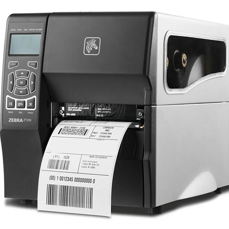 

ZEBRA ZT230 203dpi 300dpi ttr ribbon thermal transfer label printer