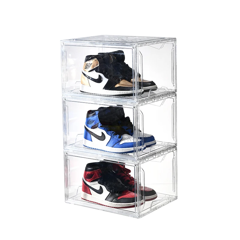 

Acrylic plastic shoe box storage box organizer