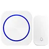 self powered Waterproof Wireless DoorBell night light no battery EU plug home Cordless Door Bell 1 2 button 1 2 Receiver