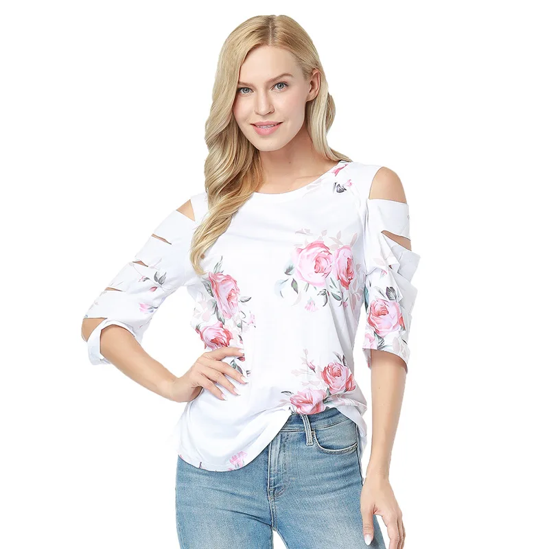 

popular casual large designer lady flow blouse