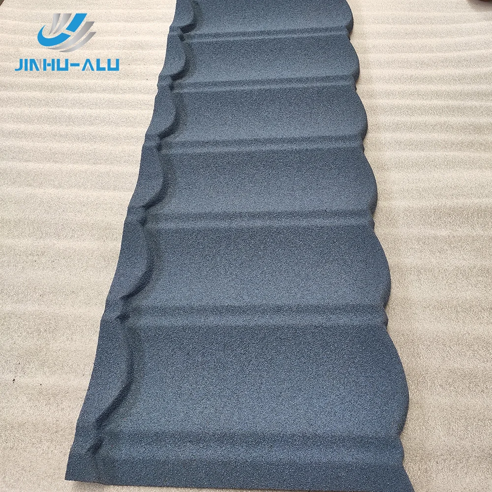 
Types of roof covering sheets House Shingle Colored Stone Coated Roof Tile 