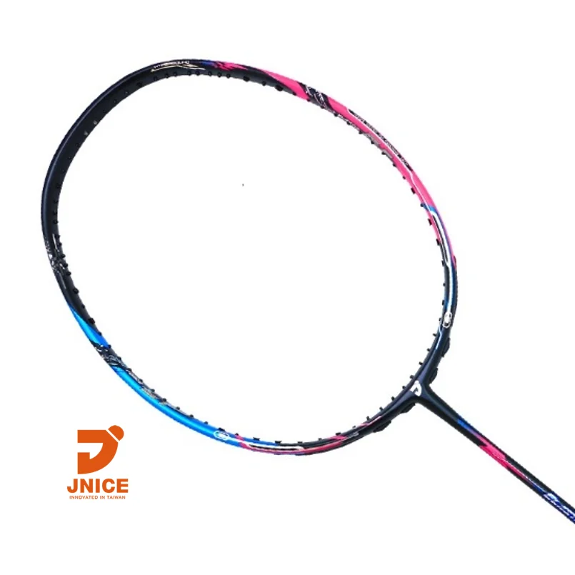 

JNICE ELASTIC FORCE 9000 offensive type hot sales top quality badminton racquet badminton racket, Black+red+blue