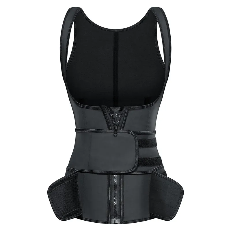 

Fannie Rose ODM Sports Fitness Sweat Wicking Vest Woman Slimming Waist Trimmer Corset Spandex Body Shape For Women, Black