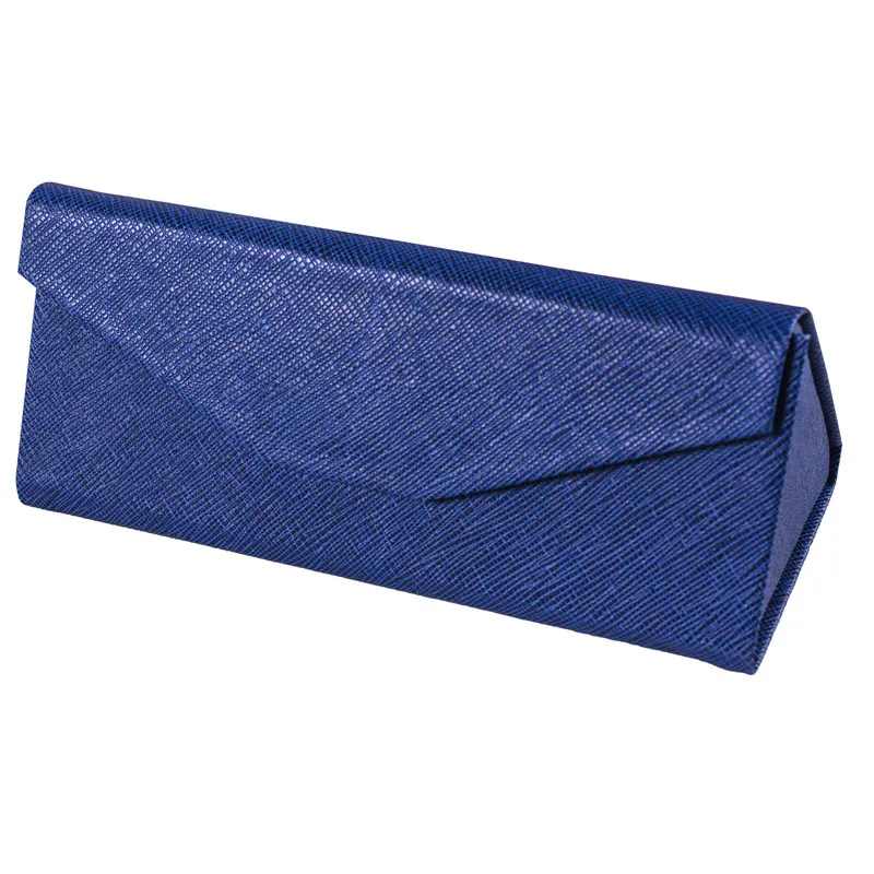 

Cheap High Quality Fashion sunglasses packaging box brand name handmade folding glasses case foldable PU box, Multiple colors