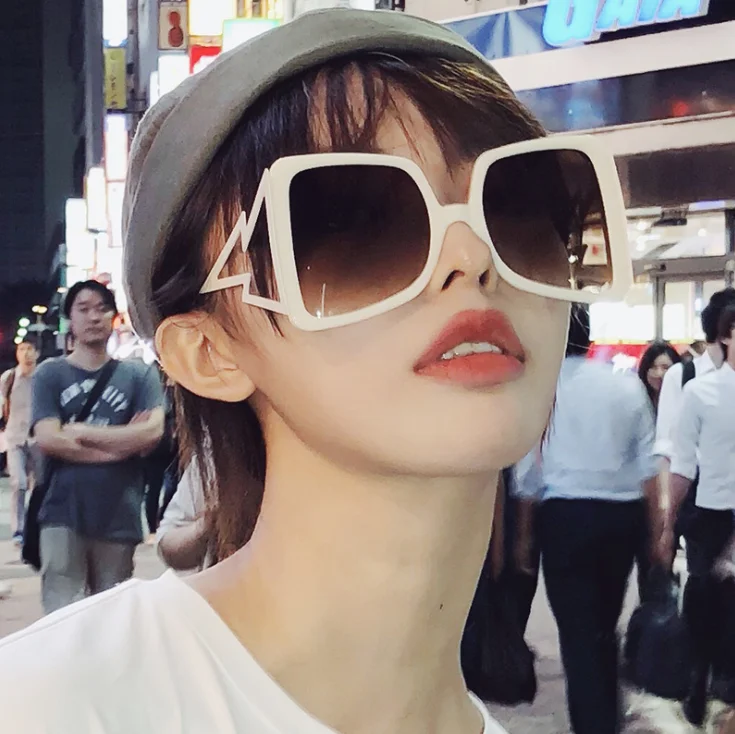 

2020 fashion shades brand women big frame UV400 designer Oversize ladies sunglasses