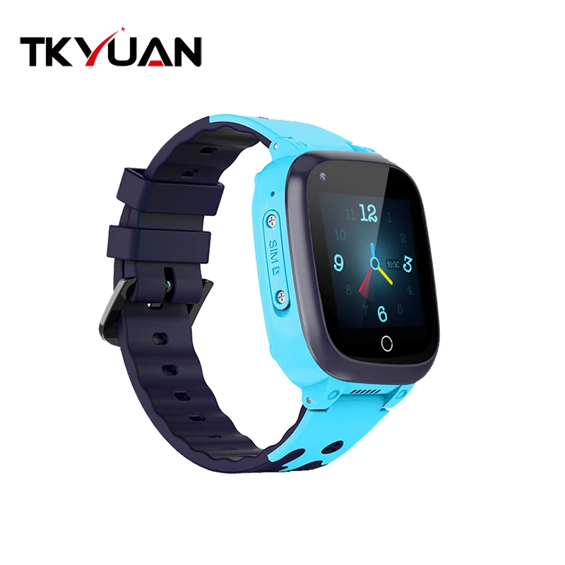 

2020 Anti-lost Waterproof IP67 Kids GPS All Tracker Watch Safety Slim 4G Children Smart Phone Watch, Blue, pink