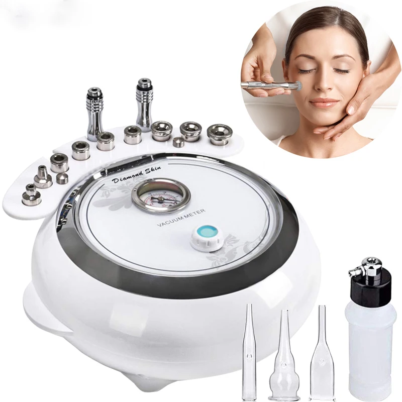 

Beauty 3 in 1 Vacuum Spray Therapy Massage Blackhead Removal Facial Dermoabrasionn Microdermabrasion Machine