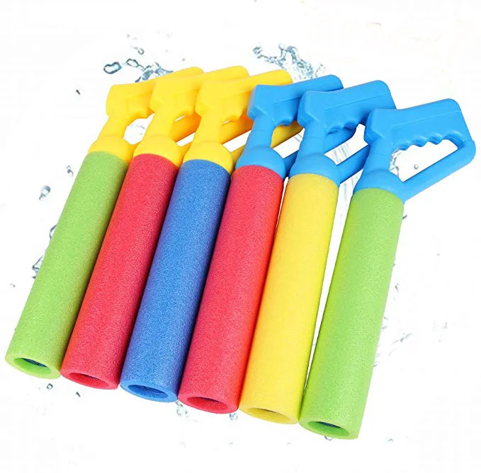 6-pack Foam Water Squirt Guns,shooting Up To 30 Feet Outdoor Swimming 