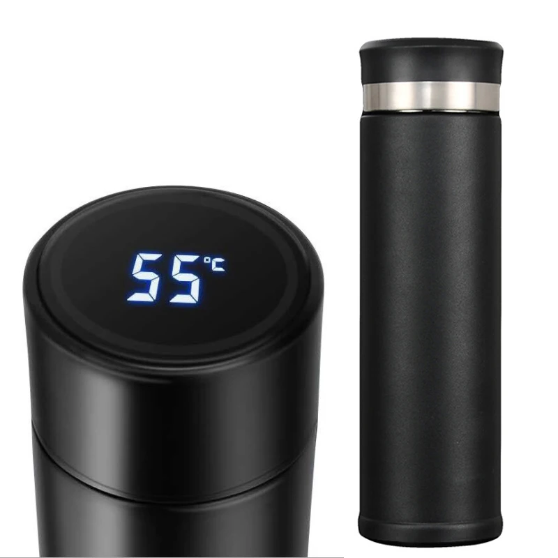 
Eco friendly custom stainless steel insulated vacuum flask double wall water bottle smart temperature display thermos 