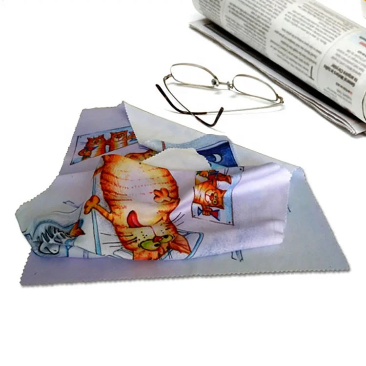 

Free shipping custom print microfiber glasses cleaning cloth