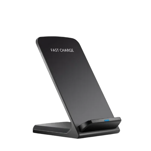 

2021 Amazon Cheap Price Custom logo 10W Fast Qi Wireless Charger Stand for iPhone 6/7/8/X XS MAX, Black white