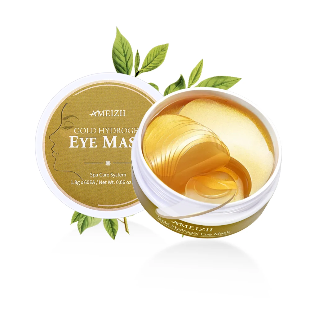 

2021 New Products Gold Eye Mask Hydrogel Parches De Ojos Under Eye Patch Dark Circle Wrinkle Remover Collagen Crystal Eye Mask