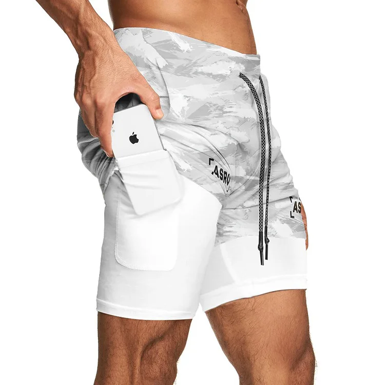 

Wholesale Double Men Workout Shorts Oem Design Mens Gym Shorts With Pockets