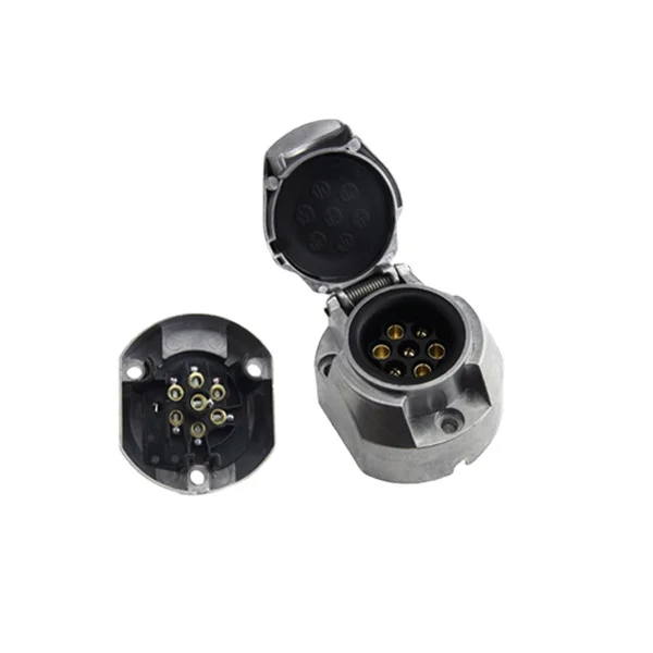 
European Type Aluminum12V 7 Pin commercial car Trailer Plug 