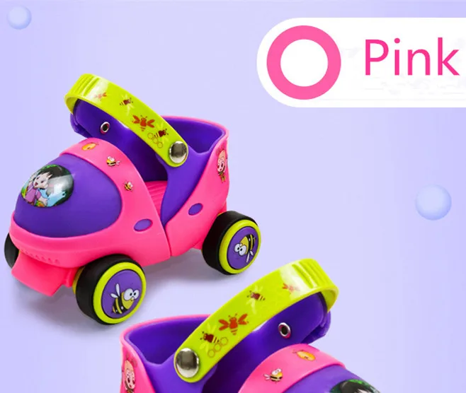 
quad adjustable #20-30 skates cheap girls roller skate christmas gift 3-6 years kids Roller Skates shoes for sale 