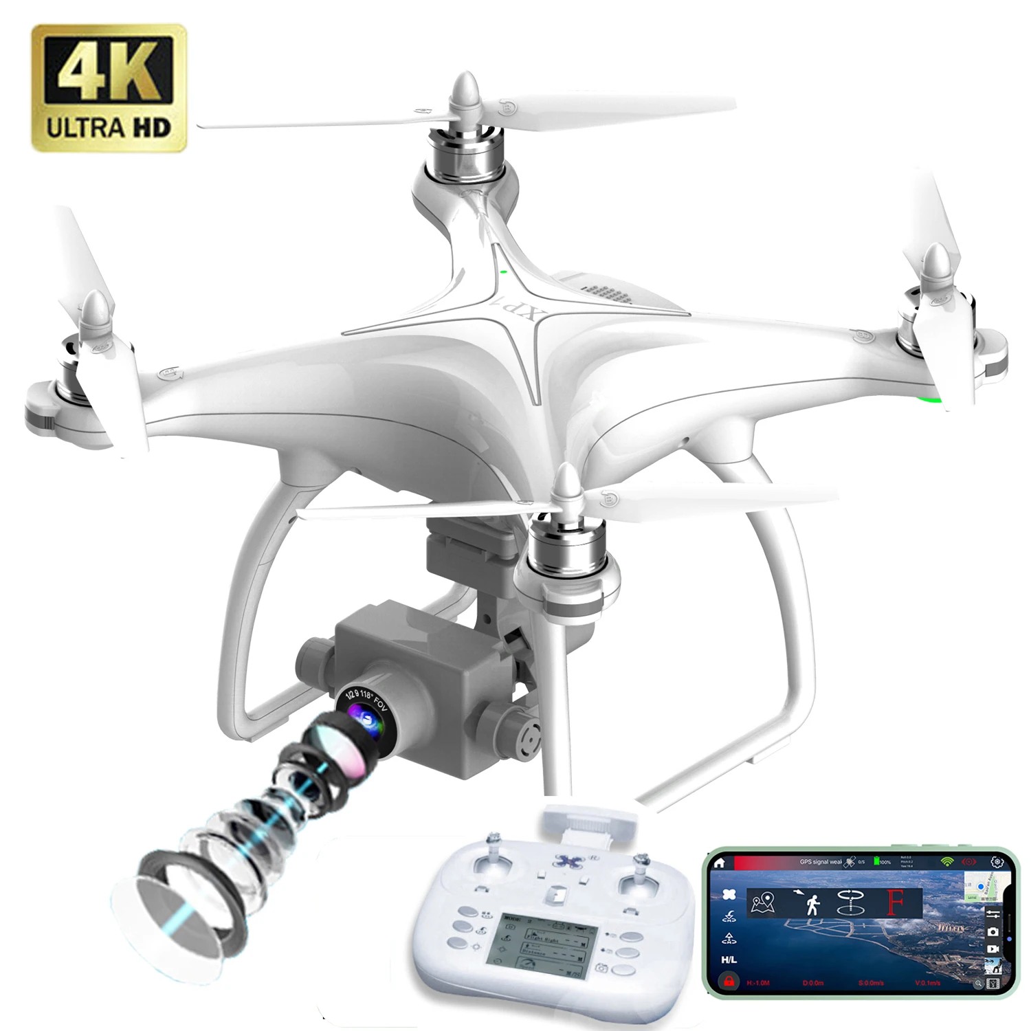 

Hot Newest 4K Professional Mini Drones S604 Pro GPS Smart Return Remote Control Following GPS Aerial Drone