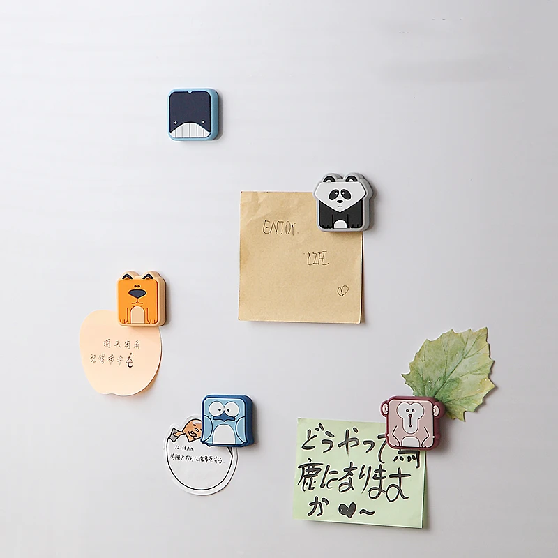 

Wholesale New Design Panda Cute Animal Cartoon Soft PVC Rubber Fridge Magnet for Home Decor and Toys, 6 colors