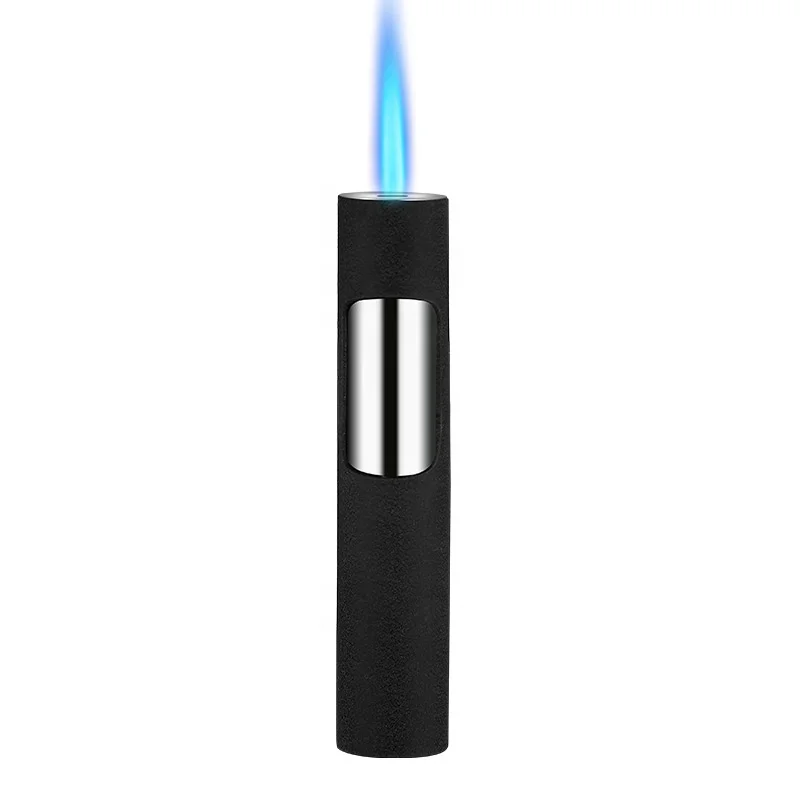 

Personalized Refillable Jet Torch Lighter portable pen gas cigarette lighter blue flame refillable lighter, Customized