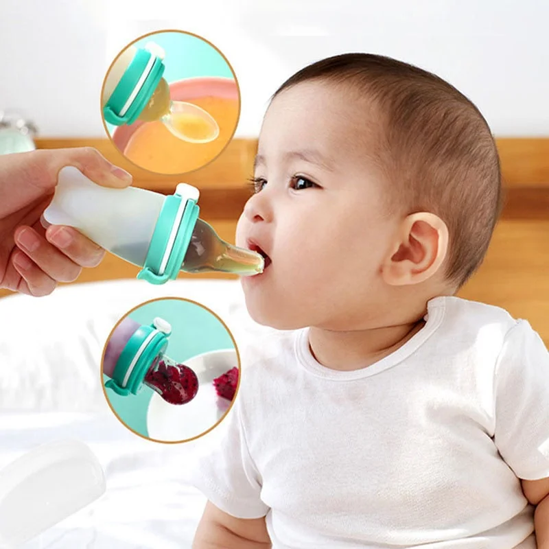 

3 In 1 Multifunctional 30ml Silicone Baby Feeding Fruit Vegetable Medicine Water Rice Paste Milk Baby Bottles for Toddlers Kid