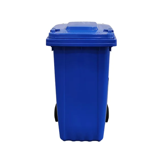 Blue Outdoor Usage Plastic Recycle Bin Using For Company And School