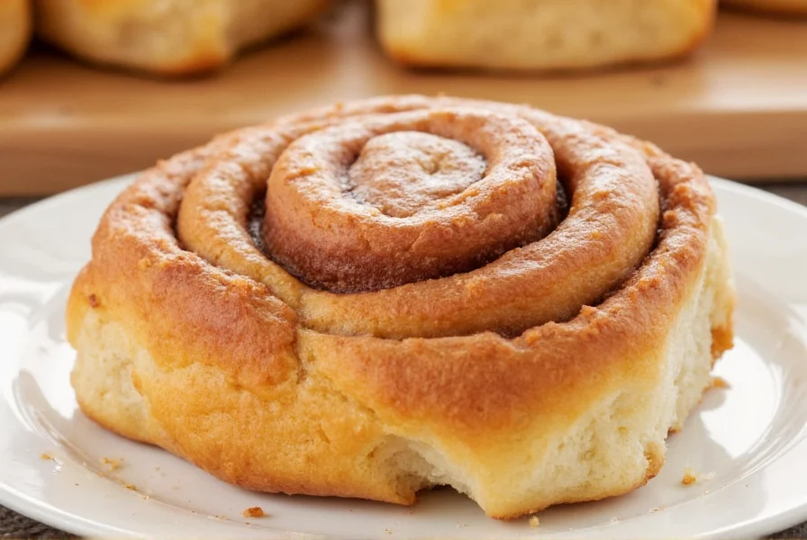 Step-by-step visual guide showing soft cinnamon bun dough being rolled out with rolling pin, cinnamon sugar mixture being sprinkled evenly across surface, and dough being tightly rolled before slicing