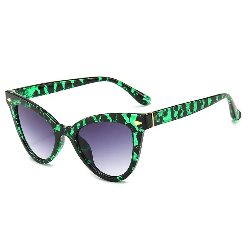 

New Cat Eye Sunglasses 9072 European and American Personality Rice Studded Women's Sunglasses
