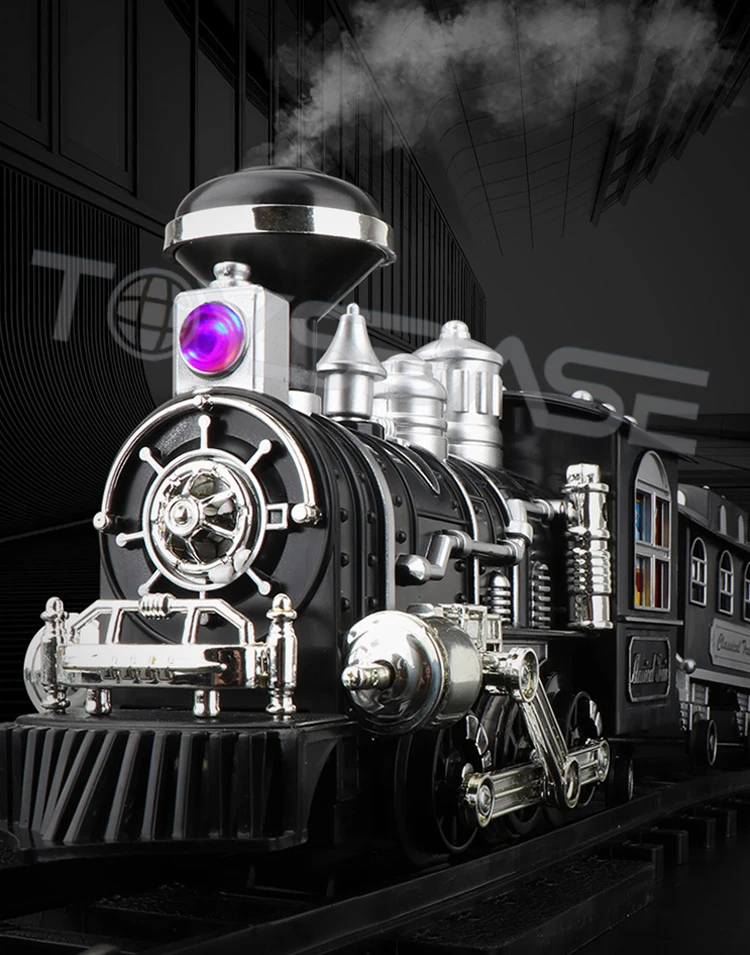 Electric Train Set For Adults Children Smoke Remote Control Classical