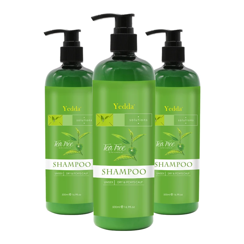 

Pure natural organic tea tree moisturizing shampoo Highly effective soft and smooth care shampoo, White cream