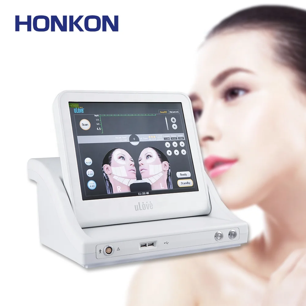 

HONKON Anti Aging Wrinkle Machines Face And Neck Lift Slimming Hifu Machine Hifu For Wrinkle Removal HONKON