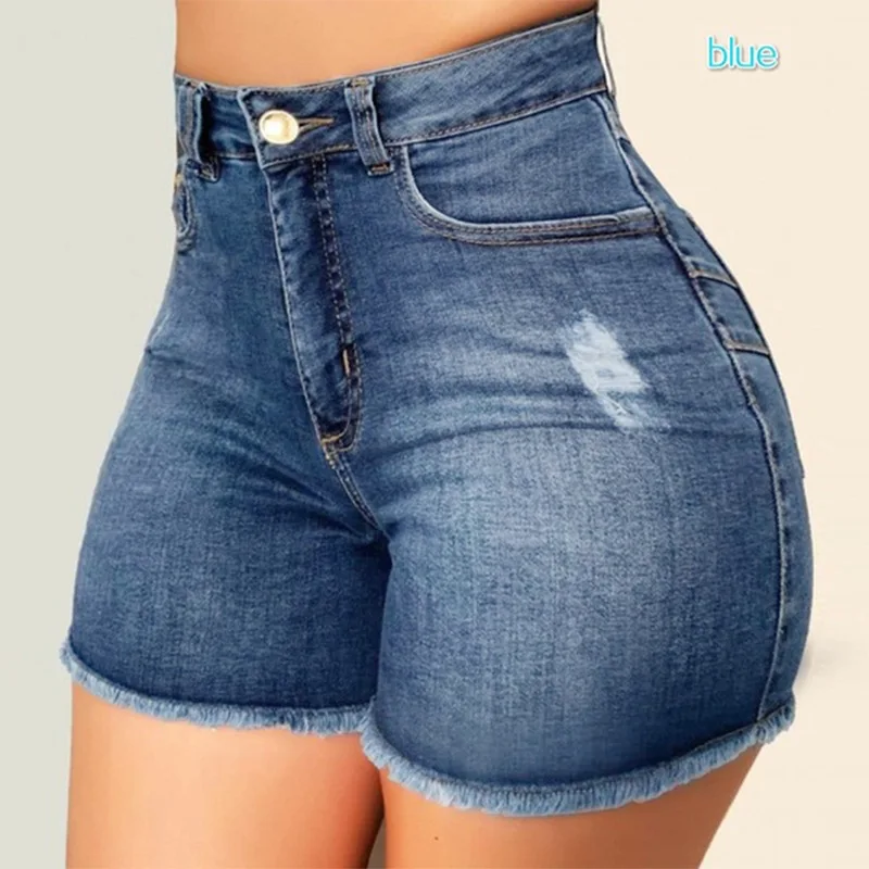 

Wholesale Women Plus Size Pants & Jeans High Waist Stretch Super Short Jeans