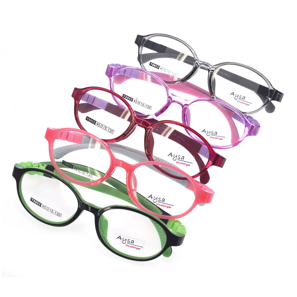 

TR90 with Silicon Temple Optical Frames Baby Frame Reading Goods the Temple Can be Changed Glasses, 10colors