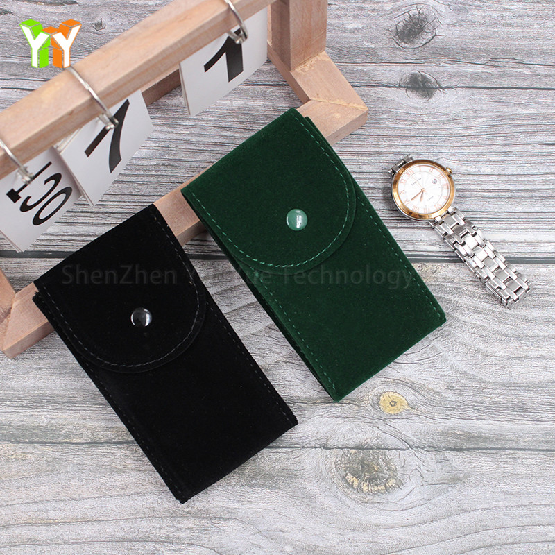 

Suede Leather Watch Pouch for Watches with Bracelets Organizer Watch Travel Case