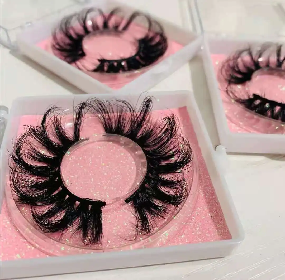 

Natural Look 5D Mink Lahes Private Label 20mm Lashes3d Wholesale Vendor Deep Curly 25mm Eyelashes
