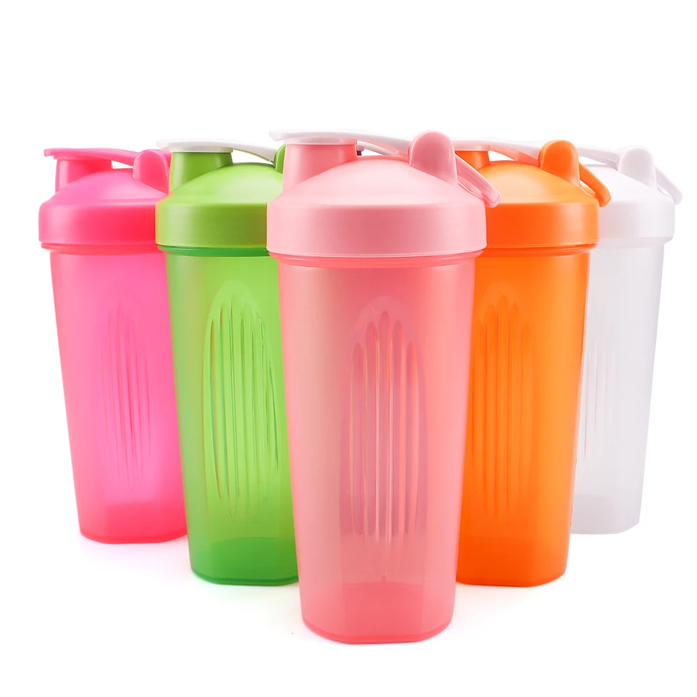 

OLERD Wholesale Customized Three-layer GYM shake drink clear plastic water bottles plastic protein shaker bottle