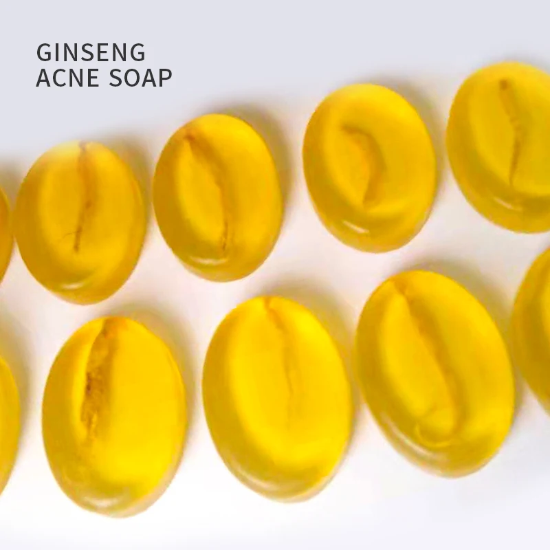 

Private label oem custom 100g ginseng soap oil control acne savon pour acnee